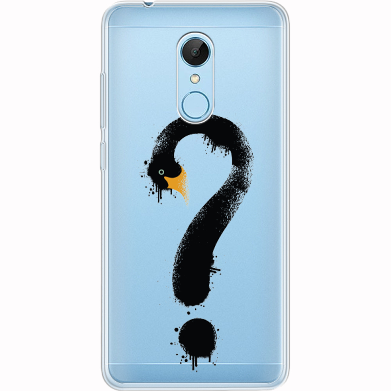 Прозрачный чехол Uprint Xiaomi Redmi 5 Swan question