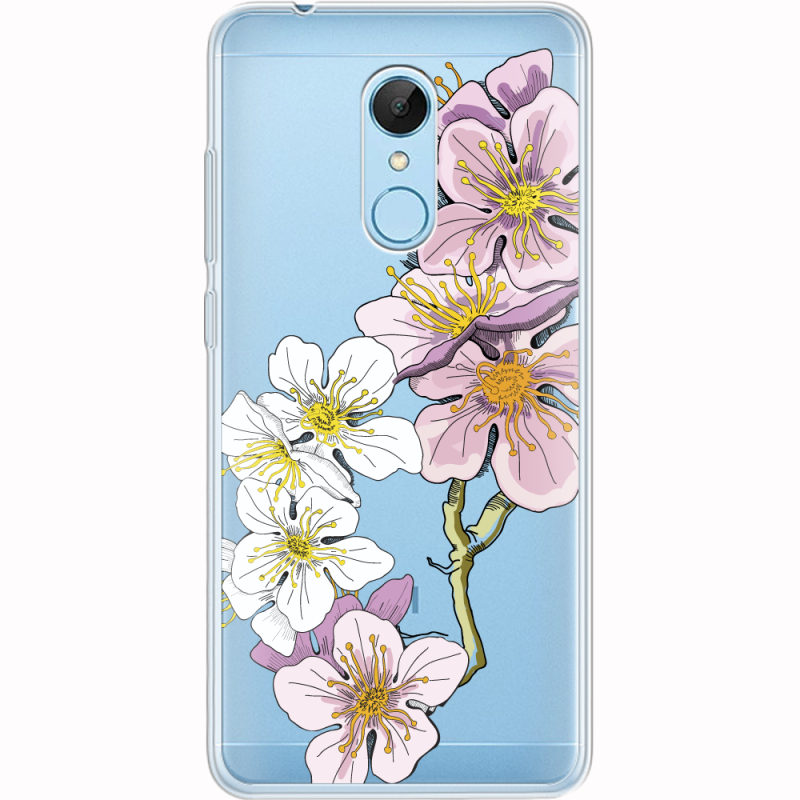 Прозрачный чехол Uprint Xiaomi Redmi 5 Cherry Blossom
