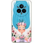 Прозорий чохол BoxFace Realme 14 Pro 5G Blue Hair