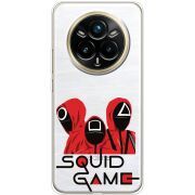 Прозорий чохол BoxFace Realme 14 Pro 5G siquid game люди в красном