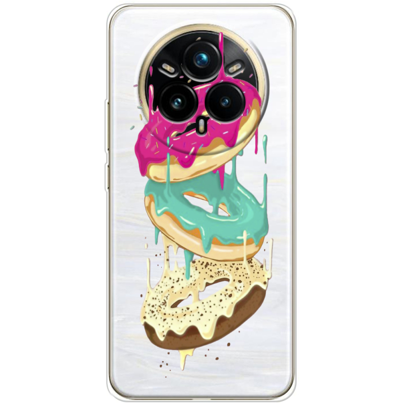 Прозорий чохол BoxFace Realme 14 Pro 5G Donuts