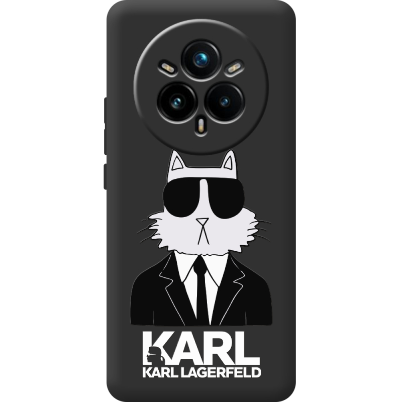 Чорний чохол BoxFace Realme 14 Pro 5G Cat in Black