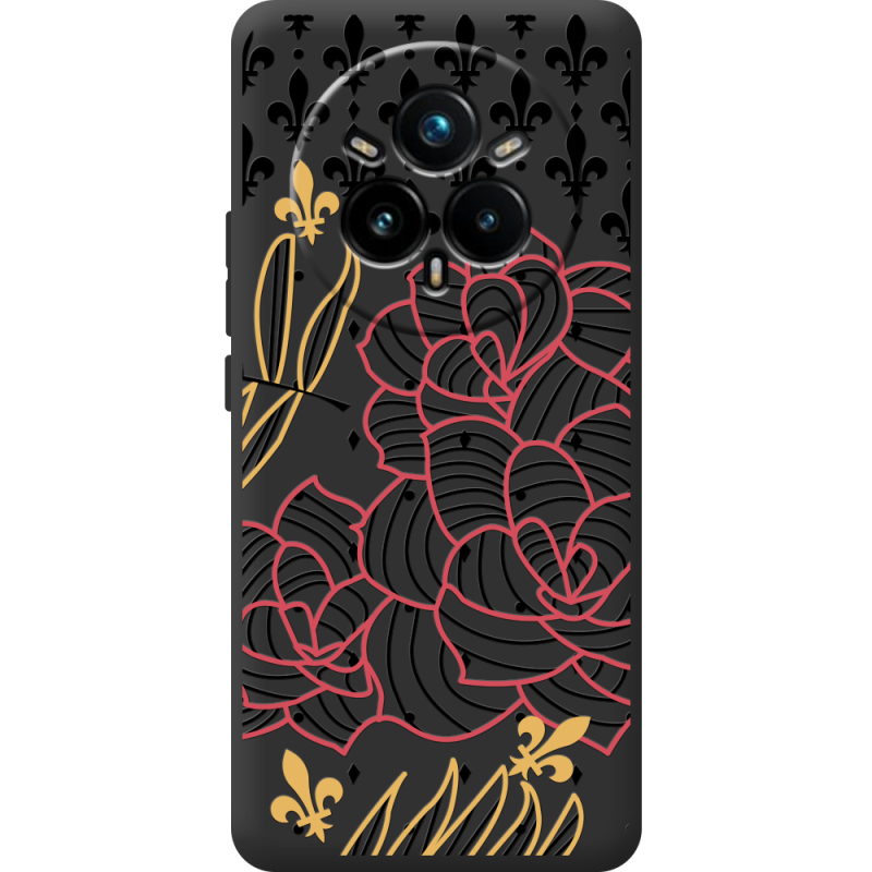 Чорний чохол BoxFace Realme 14 Pro 5G FranceFlowers