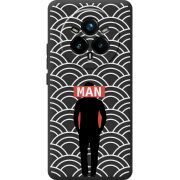 Чорний чохол BoxFace Realme 14 Pro 5G Man Pattern