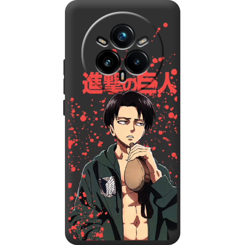 Чорний чохол BoxFace Realme 14 Pro 5G Атака Титанов Леви