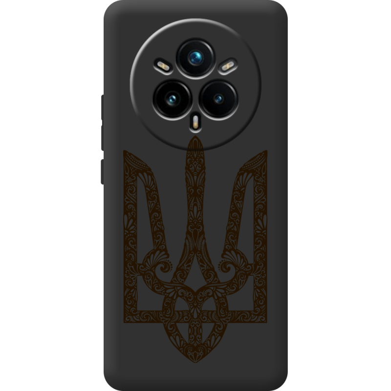 Чорний чохол BoxFace Realme 14 Pro 5G Ukrainian Trident