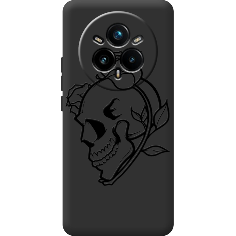 Чорний чохол BoxFace Realme 14 Pro 5G Skull and Roses