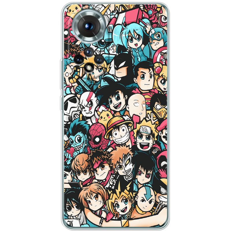 Чохол BoxFace Honor 50 Anime Stickers