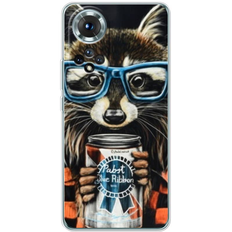 Чохол BoxFace Honor 50 Енот с банкой