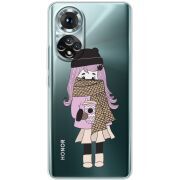 Прозорий чохол BoxFace Honor 50 Winter Morning Girl
