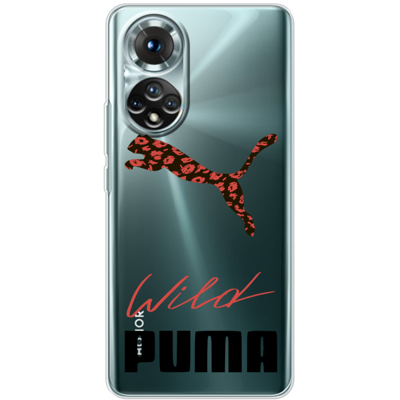 Прозорий чохол BoxFace Honor 50 Wild Cat