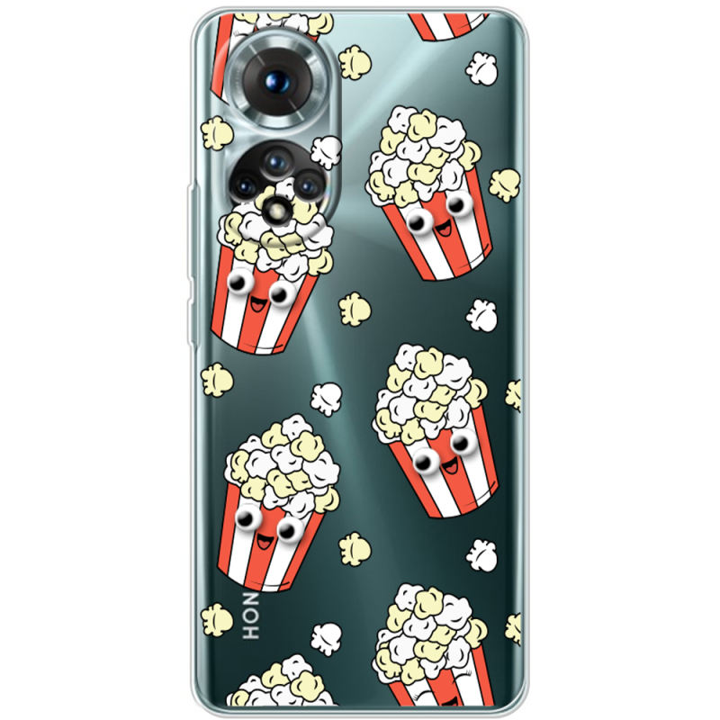 Прозорий чохол BoxFace Honor 50 с 3D-глазками Popcorn