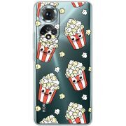 Прозорий чохол BoxFace Honor 50 с 3D-глазками Popcorn