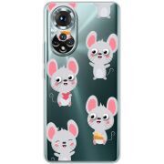 Прозорий чохол BoxFace Honor 50 с 3D-глазками Mouse