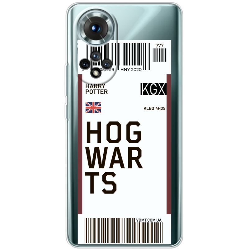 Прозорий чохол BoxFace Honor 50 Ticket Hogwarts