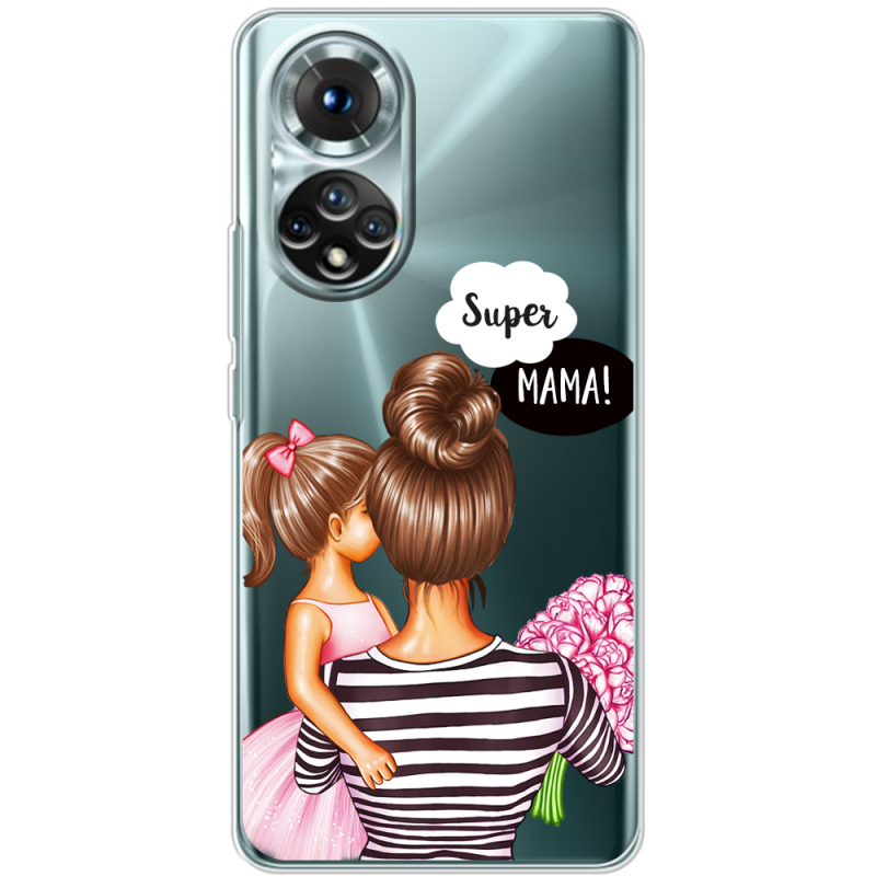 Прозорий чохол BoxFace Honor 50 Super Mama and Daughter