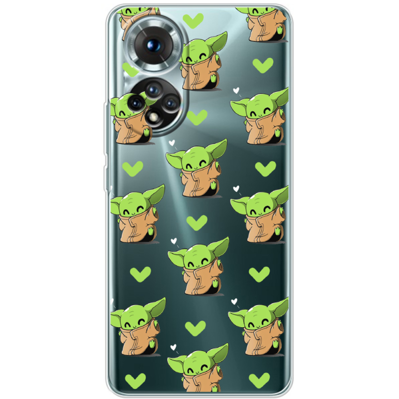 Прозорий чохол BoxFace Honor 50 Pattern Baby Yoda