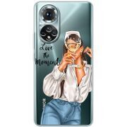 Прозорий чохол BoxFace Honor 50 Live The Moment