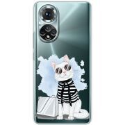 Прозорий чохол BoxFace Honor 50 Cat Style