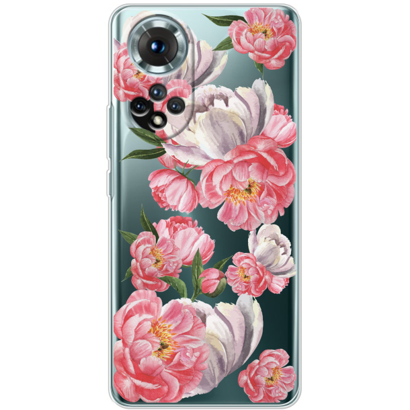 Прозорий чохол BoxFace Honor 50 Peony Watercolor Style