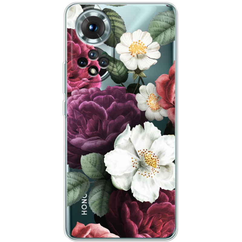 Прозорий чохол BoxFace Honor 50 Floral Dark Dreams