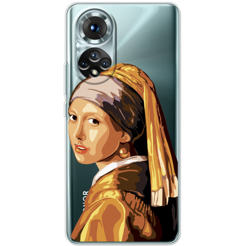 Прозорий чохол BoxFace Honor 50 Девушка с жемчужной серёжкой
