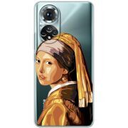 Прозорий чохол BoxFace Honor 50 Девушка с жемчужной серёжкой