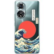 Прозорий чохол BoxFace Honor 50 Большая волна в Канагаве