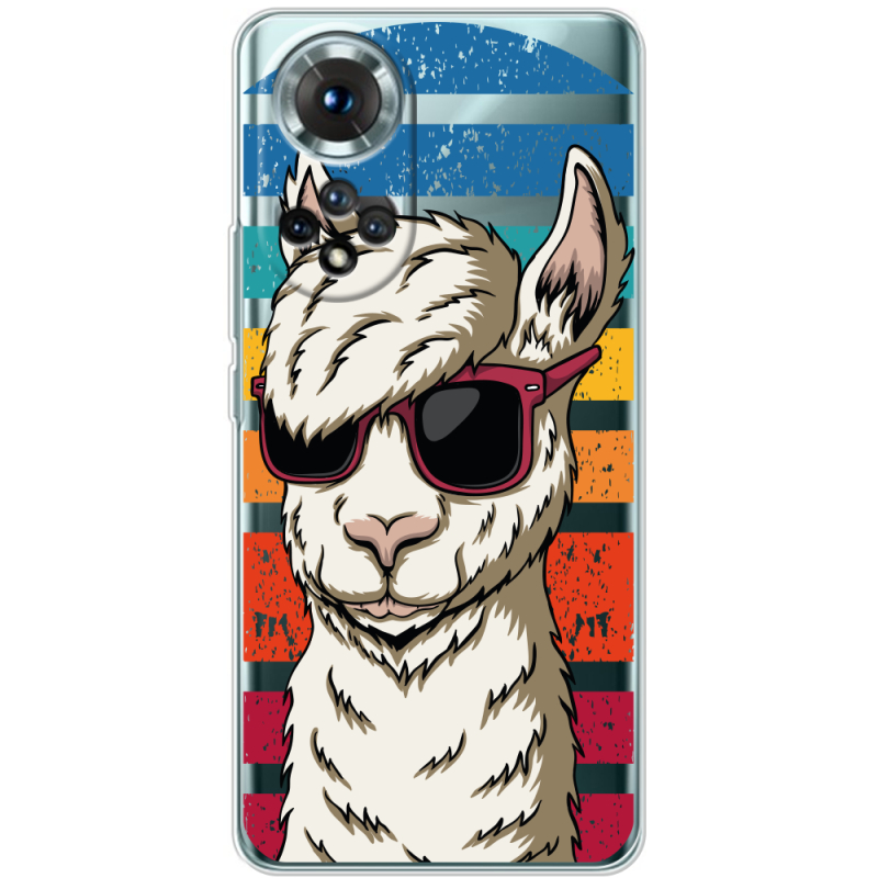 Прозорий чохол BoxFace Honor 50 Стильна Лама