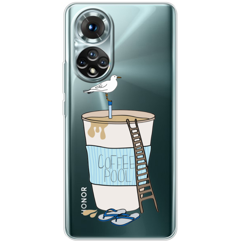 Прозорий чохол BoxFace Honor 50 Segull in Cofee Pool