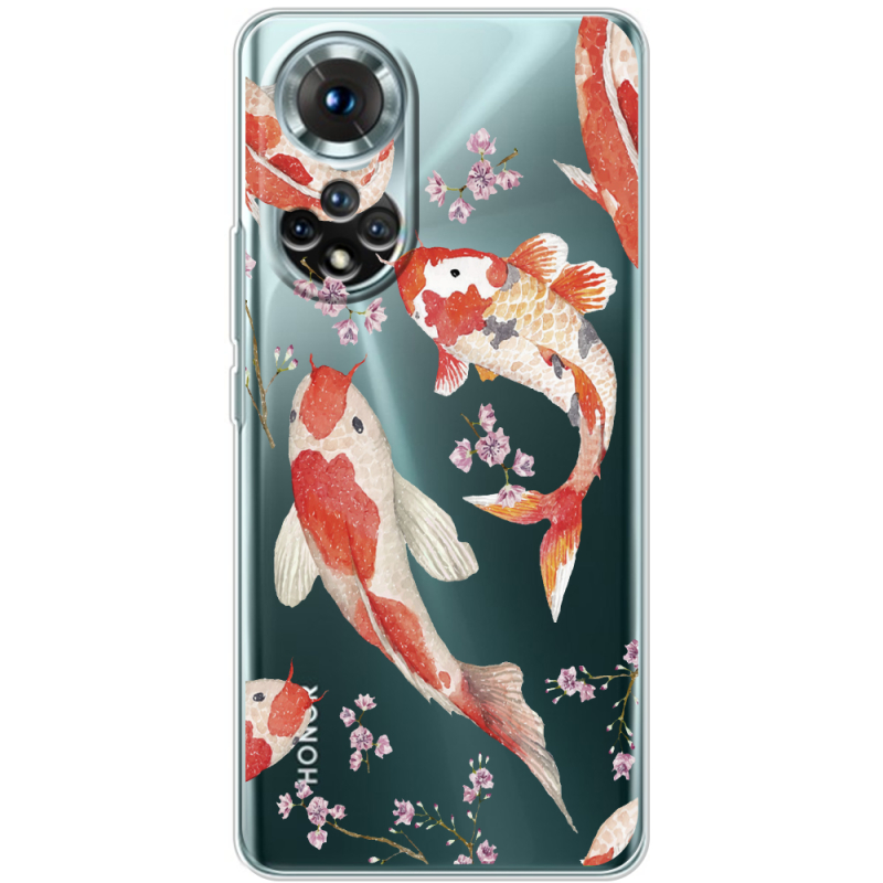 Прозорий чохол BoxFace Honor 50 Japanese Koi Fish