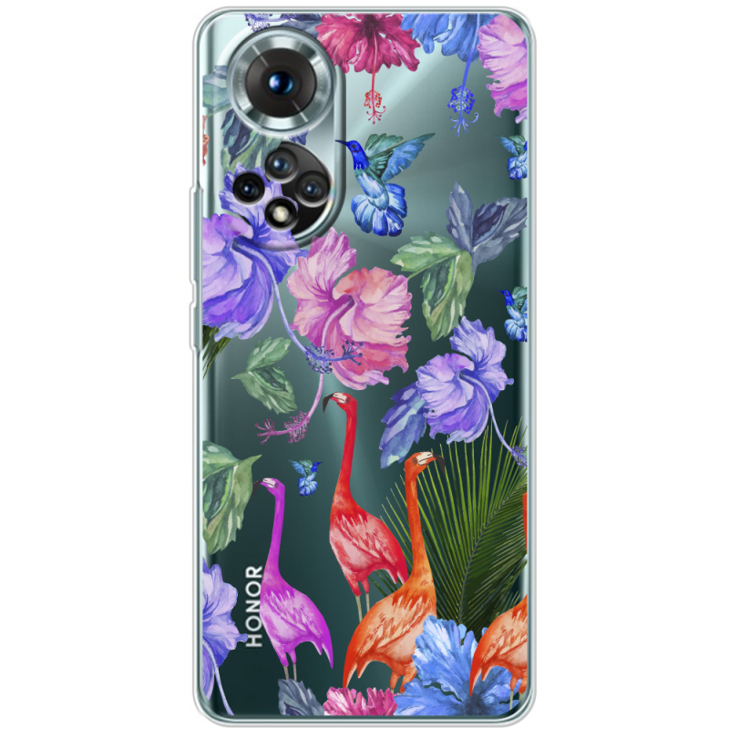 Прозорий чохол BoxFace Honor 50 Flamingo