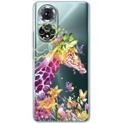 Прозорий чохол BoxFace Honor 50 Colorful Giraffe