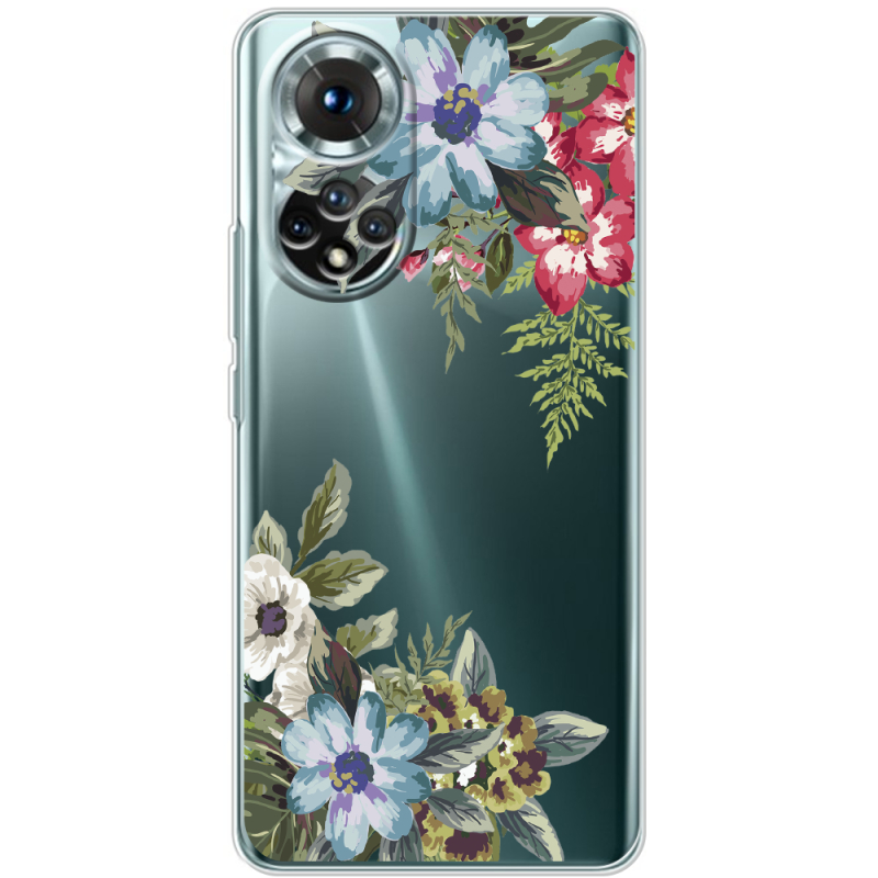 Прозорий чохол BoxFace Honor 50 Floral