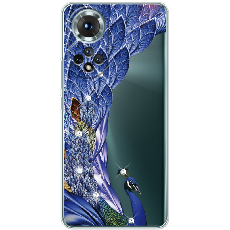 Чохол зі стразами Honor 50 Peafowl
