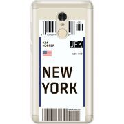 Прозрачный чехол Uprint Xiaomi Redmi Note 4x Ticket New York