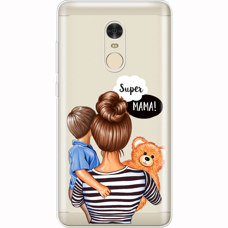 Прозрачный чехол Uprint Xiaomi Redmi Note 4x Super Mama and Son