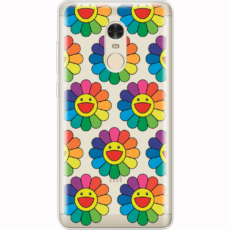 Прозрачный чехол Uprint Xiaomi Redmi Note 4x Hippie Flowers