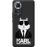 Чорний чохол BoxFace Honor 50 Cat in Black