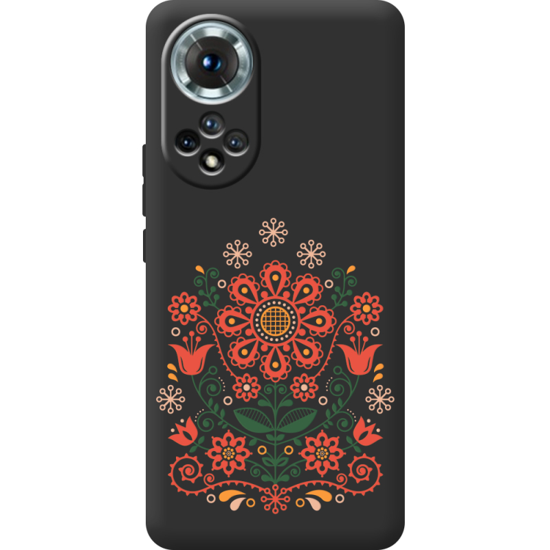 Чорний чохол BoxFace Honor 50 Ukrainian Ornament