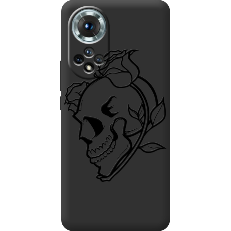 Чорний чохол BoxFace Honor 50 Skull and Roses