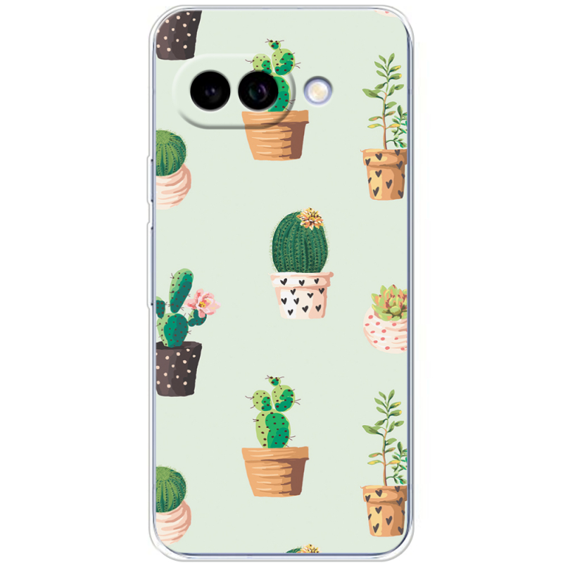 Чохол BoxFace Google Pixel 9A L-green Cacti