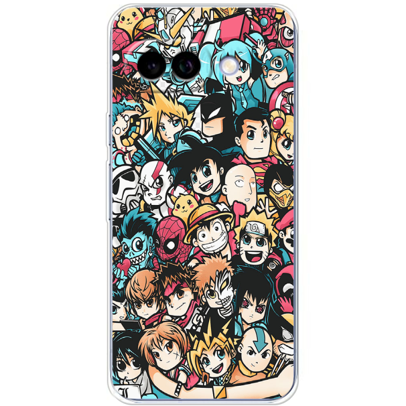 Чохол BoxFace Google Pixel 9A Anime Stickers