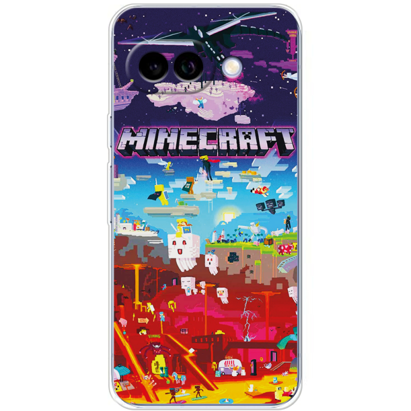 Чохол BoxFace Google Pixel 9A Minecraft World Beyond