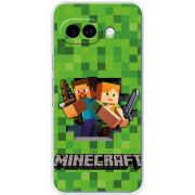 Чохол BoxFace Google Pixel 9A Майнкрафт Стів і Алекс