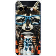 Чохол BoxFace Google Pixel 9A Енот с банкой