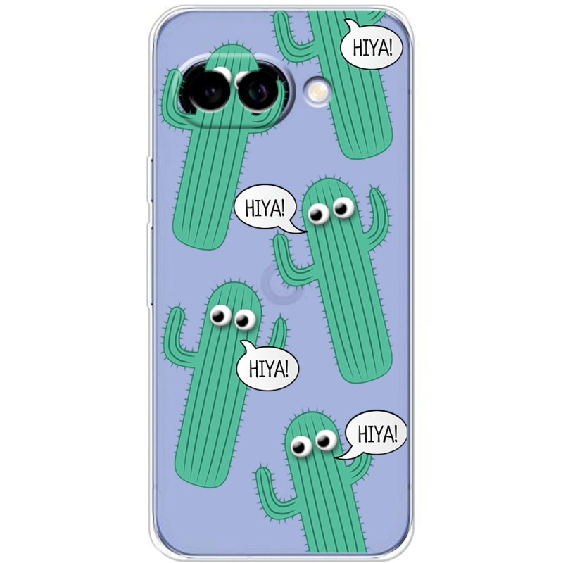 Прозорий чохол BoxFace Google Pixel 9A с 3D-глазками HIYA