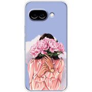 Прозорий чохол BoxFace Google Pixel 9A Девушка с Пионами