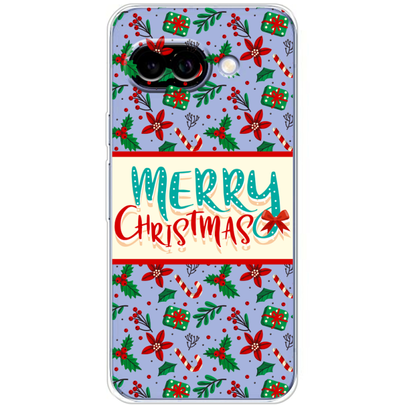 Прозорий чохол BoxFace Google Pixel 9A Vintage Christmas Pattern