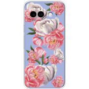 Прозорий чохол BoxFace Google Pixel 9A Peony Watercolor Style